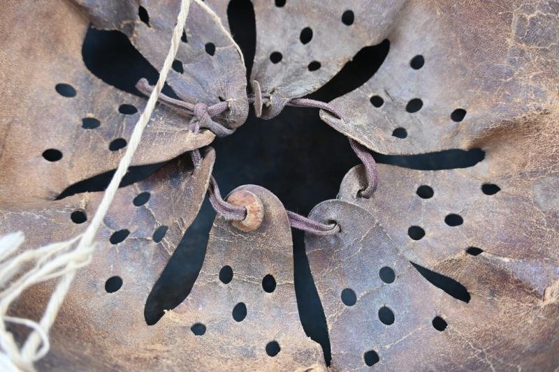 German KM M40 SD Coastal Artillery Camo Combat Helmet — image 11