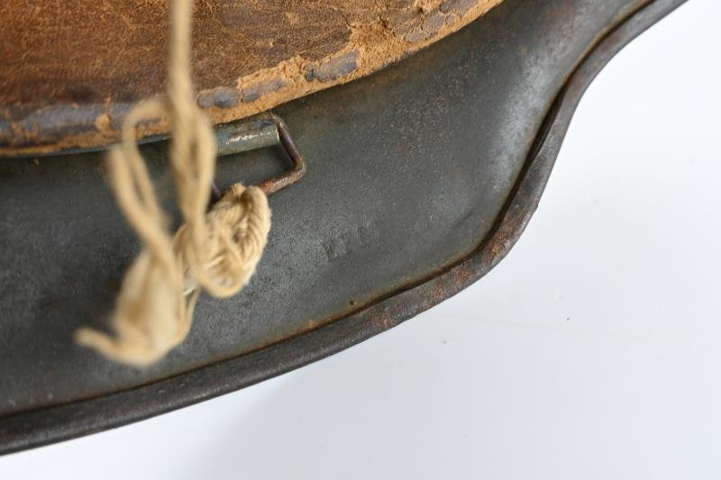 German KM M40 SD Coastal Artillery Camo Combat Helmet — image 12