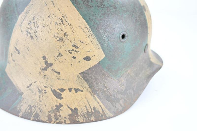 German KM M40 SD Coastal Artillery Camo Combat Helmet — image 19