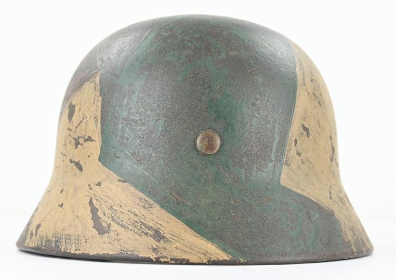 German KM M40 SD Coastal Artillery Camo Combat Helmet — image 8