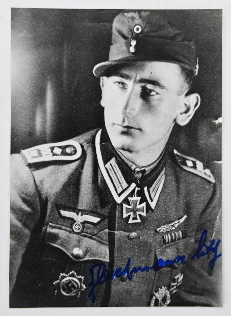 Signature of Wehrmacht Heer KC Recipient 'Ludwig Fleischmann' — image 2
