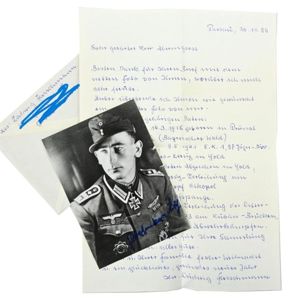 Signature of Wehrmacht Heer KC Recipient 'Ludwig Fleischmann'