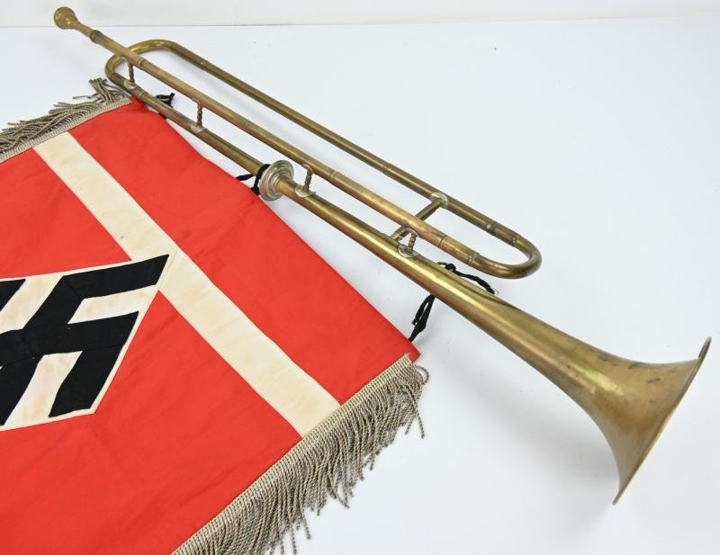 German NS-Studentenbund Trumpet & Flag — image 7