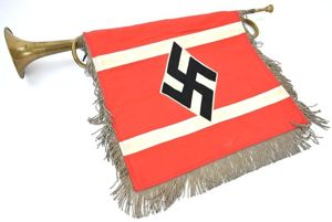 German NS-Studentenbund Trumpet & Flag