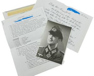 German WH Picture Knight's Cross Recipient 'Werner Ebeling'