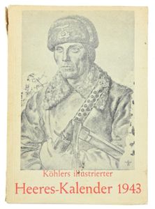 German WH Heeres Kalender 1943