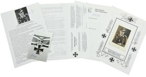 Signature of Luftwaffe KC Recipient 'Viktor Petermann'