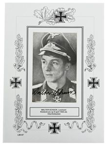Signature of Luftwaffe KC Recipient 'Walter Smuck'