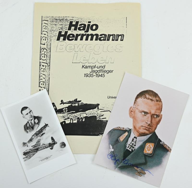 Signature of Luftwaffe KC-OLC&S Recipient 'Hajo Hermann' — image 4