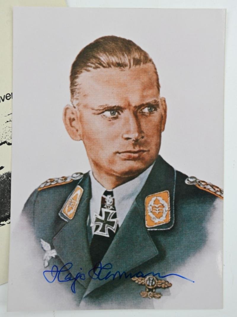 Signature of Luftwaffe KC-OLC&S Recipient 'Hajo Hermann' — image 5