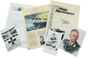 Signature of Luftwaffe KC-OLC&S Recipient 'Hajo Hermann'