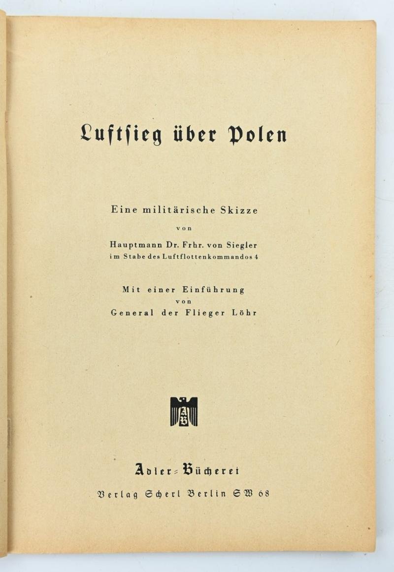 German LW Booklet 'Luftsieg uber Polen' — image 2