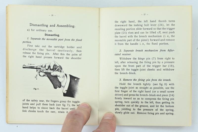 US WW2 P08 Luger Pistol Manual — image 5