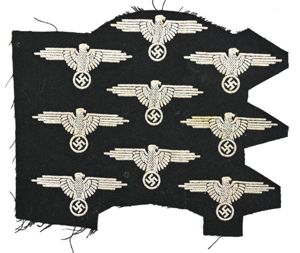 German Waffen-SS Sleeve Eagle Roll part