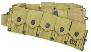 US WW2 M1 Garand Ammo Belt 1941