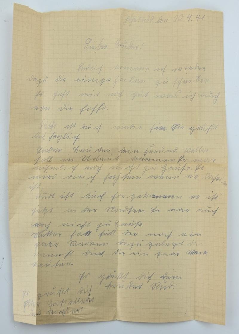 German Waffen-SS Totenkopf Fieldpost Lettter — image 5