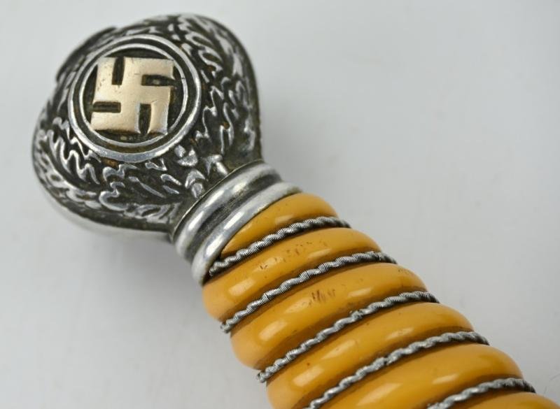 German LW Dagger with Gold plated swastika 'Carl Eickhorn' — image 13