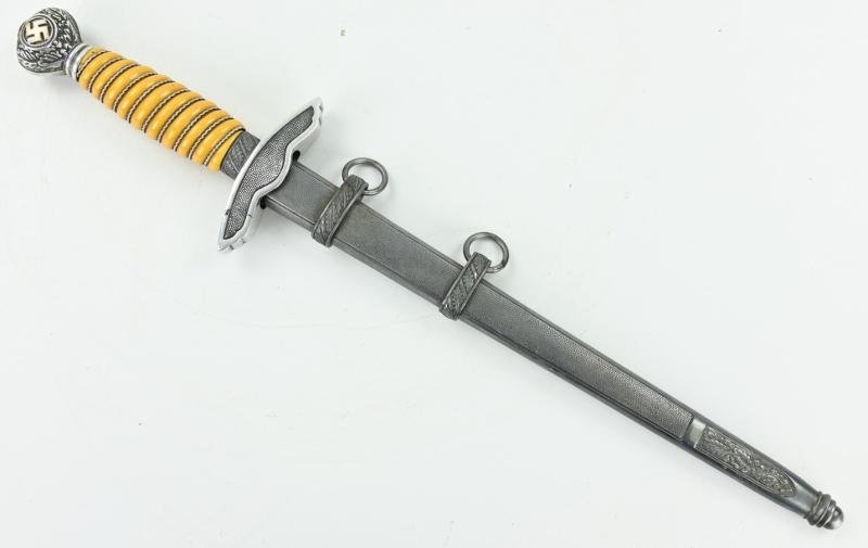 German LW Dagger with Gold plated swastika 'Carl Eickhorn' — image 5