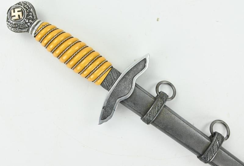 German LW Dagger with Gold plated swastika 'Carl Eickhorn' — image 6