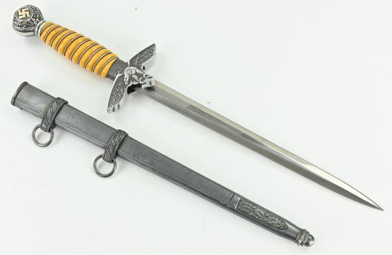 German LW Dagger with Gold plated swastika 'Carl Eickhorn' — image 7