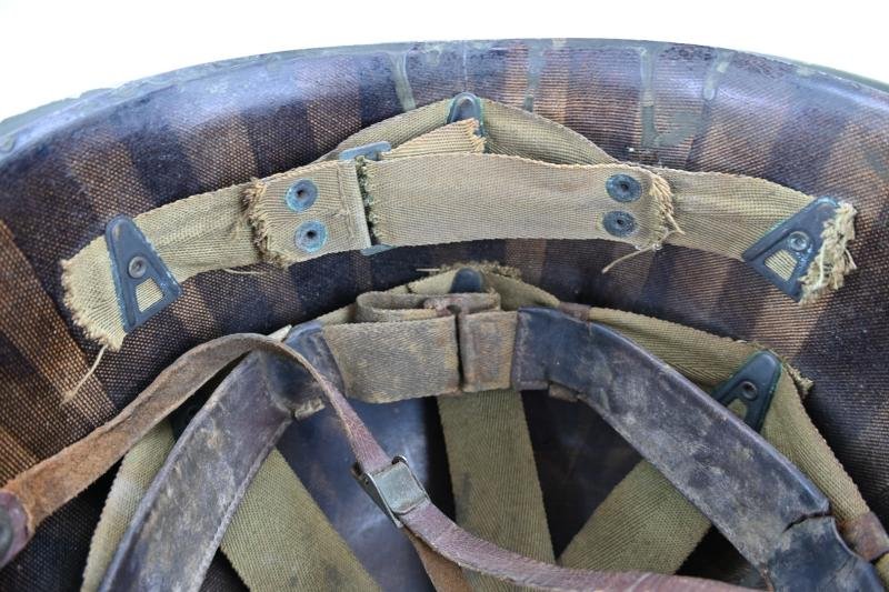 US WW2 Named M1 Swivel Bale Go Devils 60th Infantry Regiment Helmet — image 11