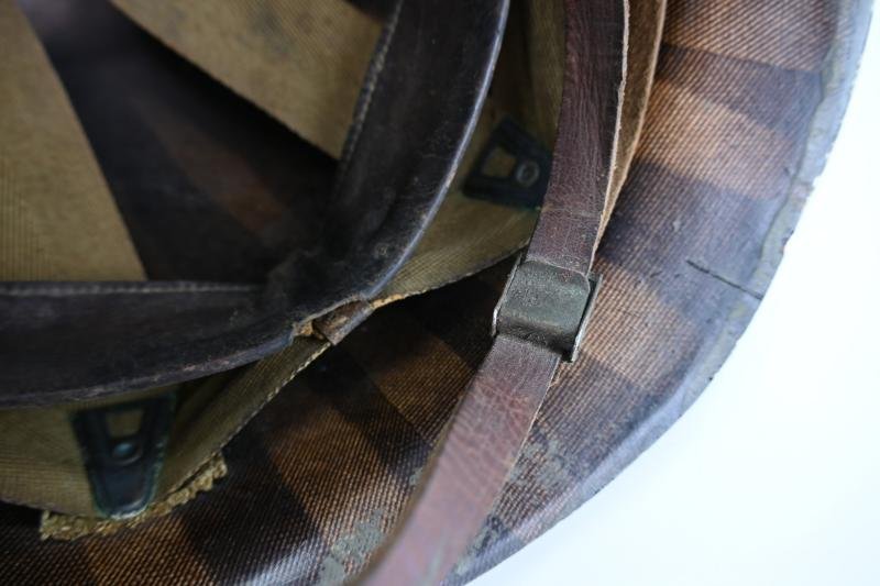 US WW2 Named M1 Swivel Bale Go Devils 60th Infantry Regiment Helmet — image 13