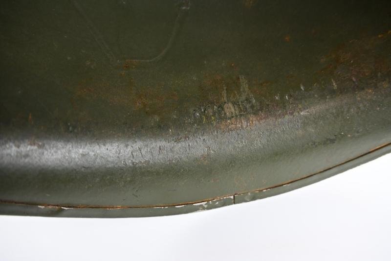 US WW2 Named M1 Swivel Bale Go Devils 60th Infantry Regiment Helmet — image 15