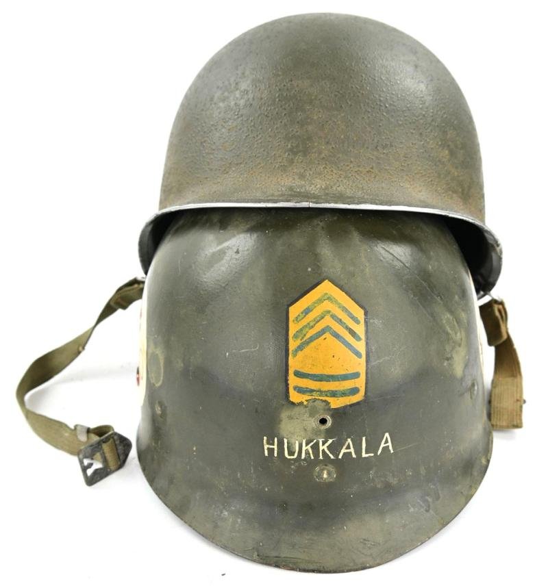 US WW2 Named M1 Swivel Bale Go Devils 60th Infantry Regiment Helmet — image 17