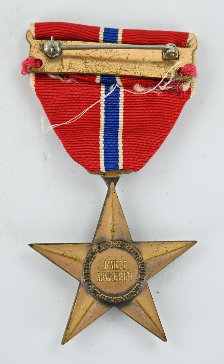 US WW2 Named Bronze Star medal in Case 'James E. Summerset' — image 3
