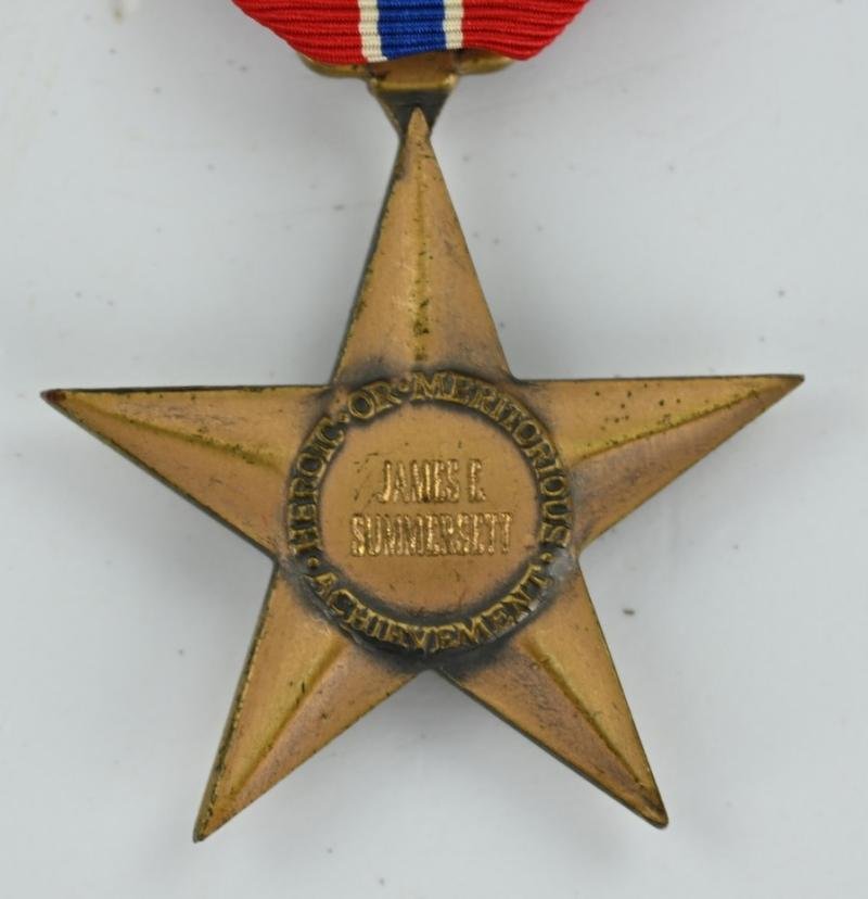US WW2 Named Bronze Star medal in Case 'James E. Summerset' — image 4