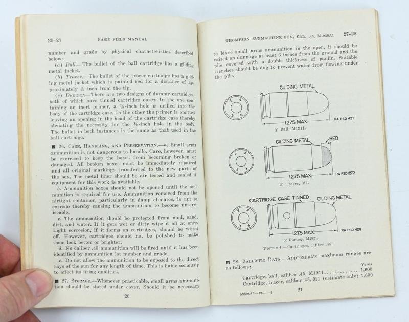 US WW2 Thompson Sub Machine Manual FM 23-40 — image 5
