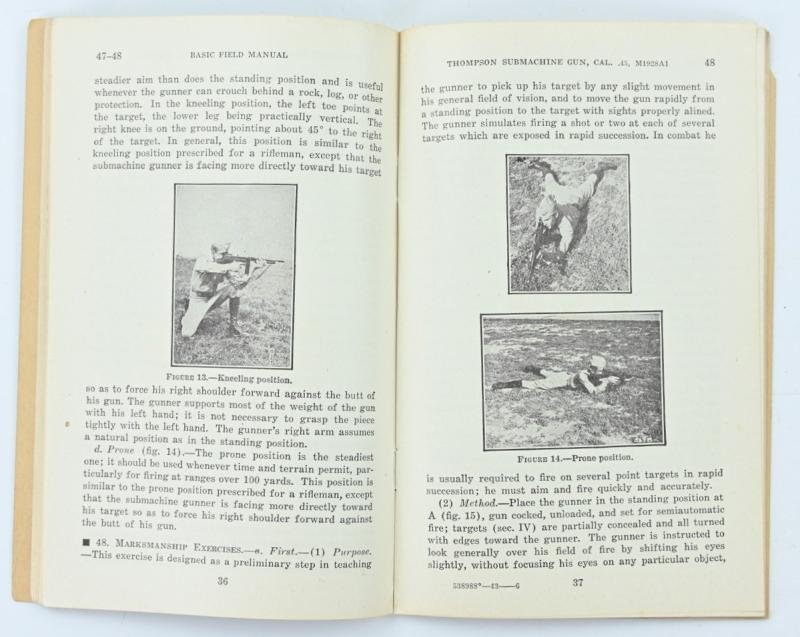 US WW2 Thompson Sub Machine Manual FM 23-40 — image 7