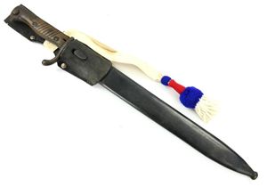German WW1 M1895/05 'Butcher' bayonet with frog