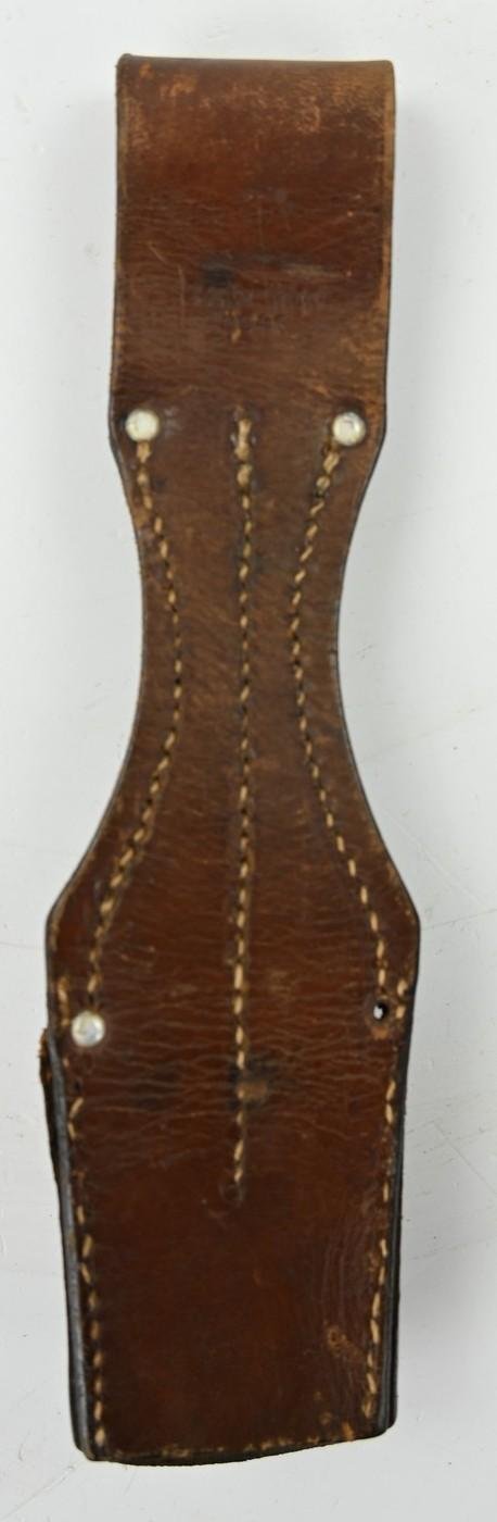 German WH Brown Leather K98 Bayonet Frog — image 3