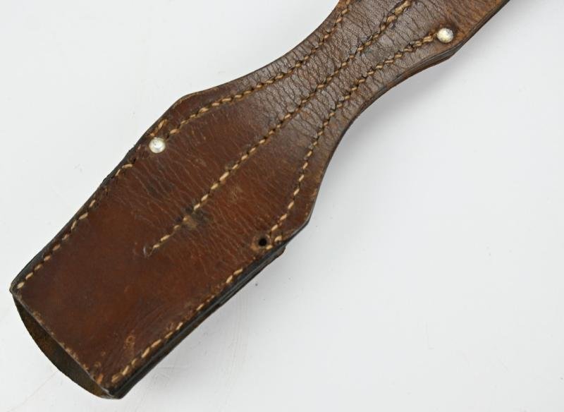 German WH Brown Leather K98 Bayonet Frog — image 5
