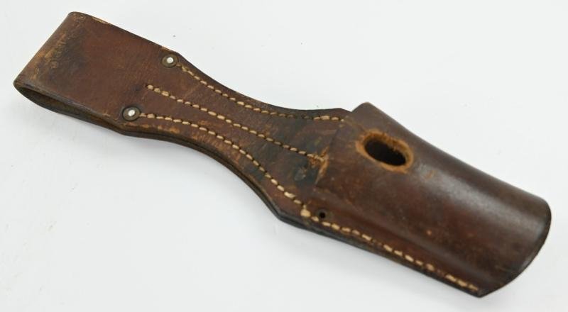 German WH Brown Leather K98 Bayonet Frog — image 6
