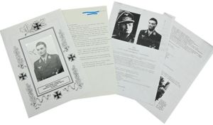 Signature of Luftwaffe KC Recipient 'Erich Beine'