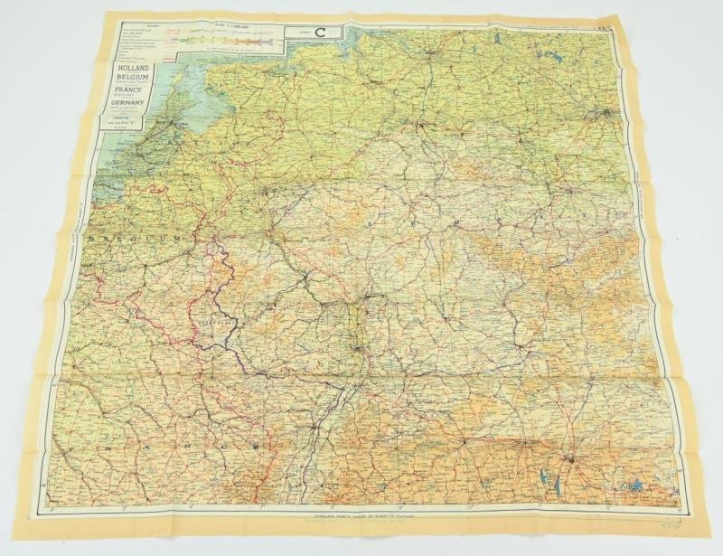US WW2 Escape Survival Map C/D Holland — image 3
