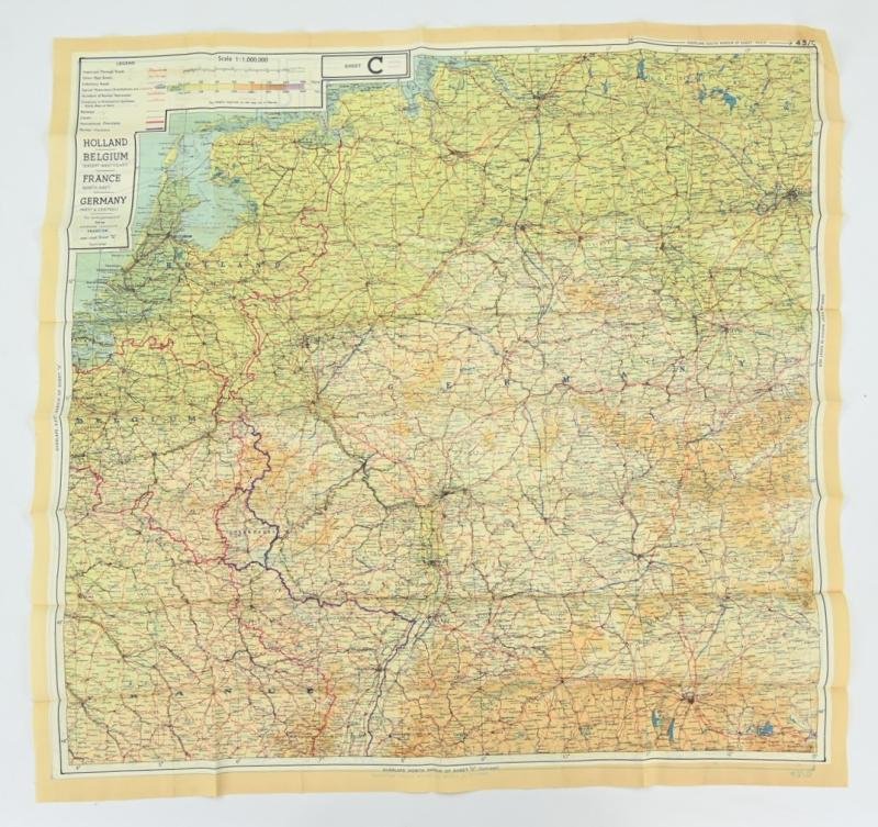 US WW2 Escape Survival Map C/D Holland — image 4