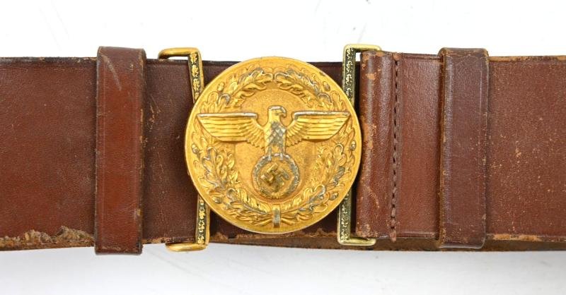 German NSDAP Political Officers Belt & Beltbuckle — image 2