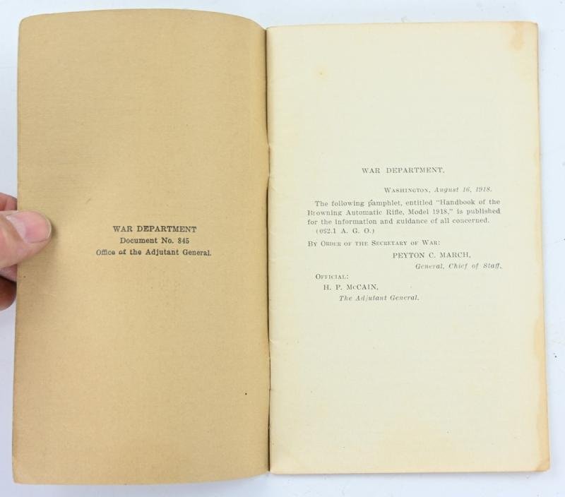 US WW1 Basic Field Manual Browning Machine Gun — image 2