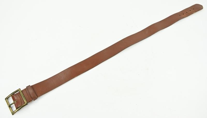 US WW2 Early EM Leather Belt — image 4