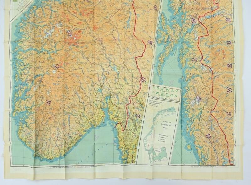 USAAF WW2 Pilot Escape Map FGS A&B Sheet A/E — image 12