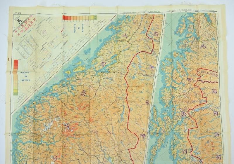 USAAF WW2 Pilot Escape Map FGS A&B Sheet A/E — image 13