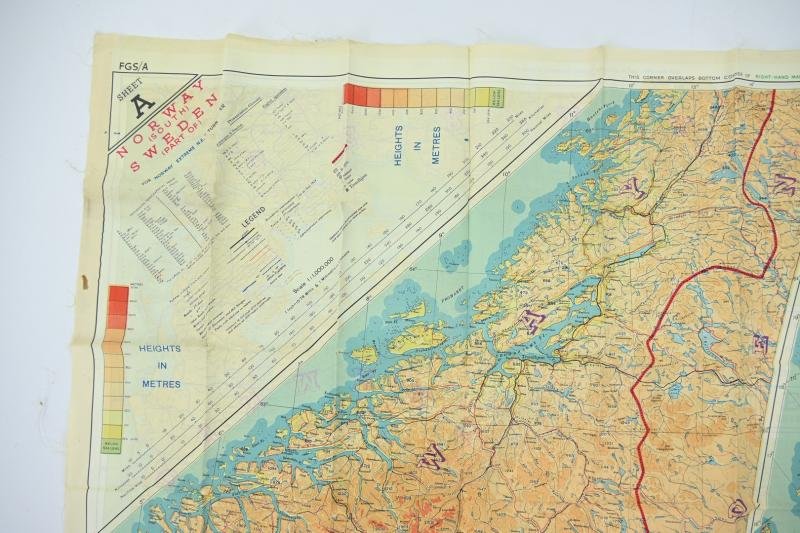 USAAF WW2 Pilot Escape Map FGS A&B Sheet A/E — image 6