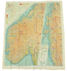 USAAF WW2 Pilot Escape Map FGS A&B Sheet A/E