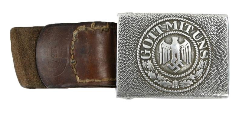 German WH Belt & Beltbuckle with Tab I.R. 69 — image 11