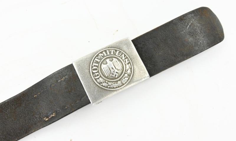 German WH Belt & Beltbuckle with Tab I.R. 69 — image 6