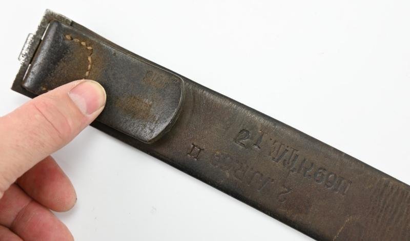 German WH Belt & Beltbuckle with Tab I.R. 69 — image 8