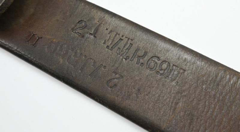 German WH Belt & Beltbuckle with Tab I.R. 69 — image 9